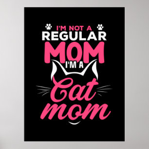 Affiche Mère Art Je Suis Chat Maman