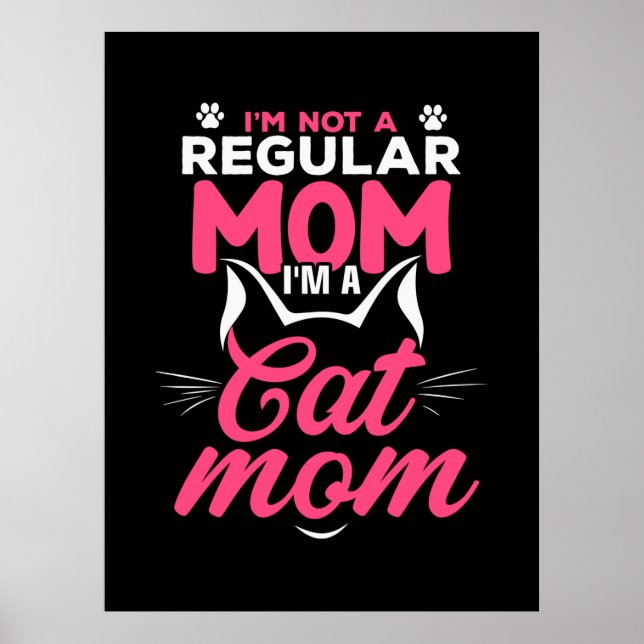 Affiche Mère Art Je Suis Chat Maman (Devant)