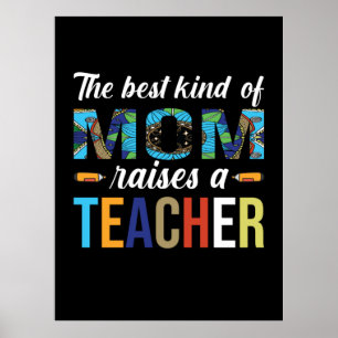 Affiche Mère Art Le Meilleur Genre De Maman Soulève Un Ens