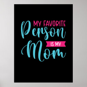 Affiche Mère Art Ma Personne Préférée Est Ma Mère