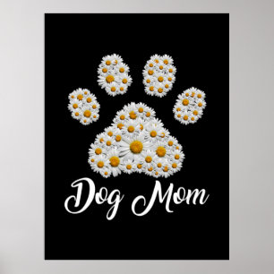 Affiche Mère Art Meilleur Chien Maman Jour d'anniversaire