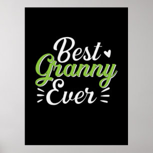 Affiche Mère Art Meilleur Granny jamais