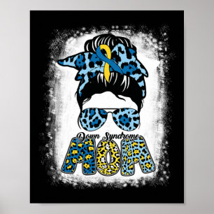 Affiche Mère blanchie Vie Messy Bun Down Syndrome Lauréats