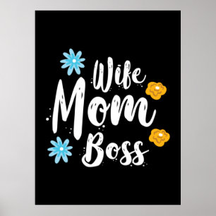 Affiche Mère Cadeau Femme Maman Patron