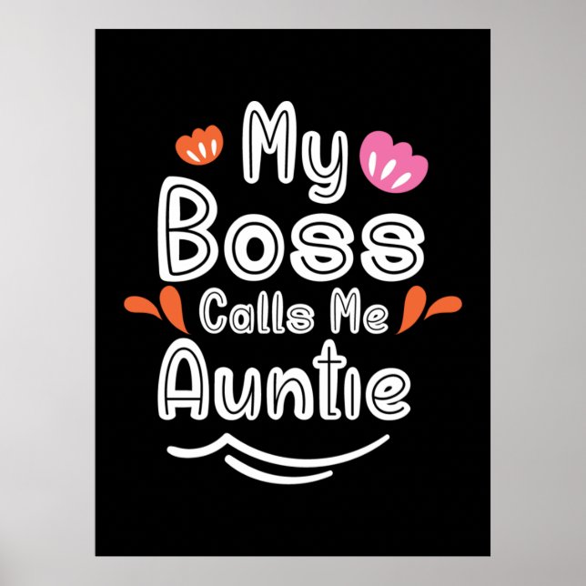 Affiche Mère Cadeau Mon Patron M'Appelle Tante (Devant)