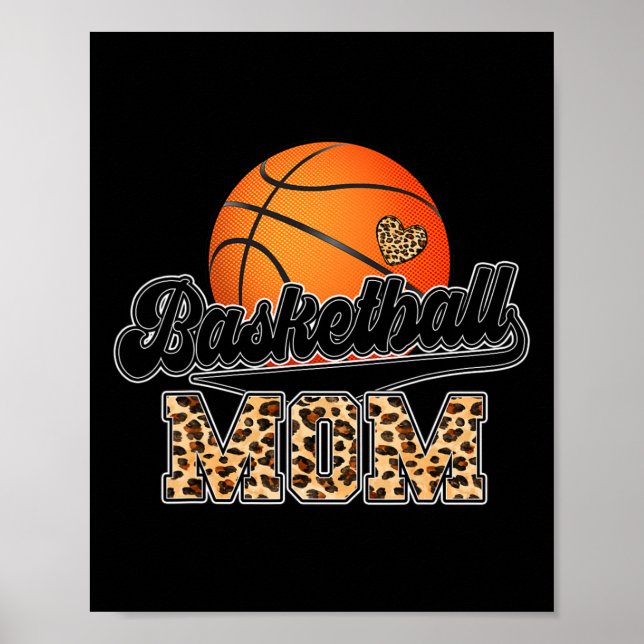 Affiche Mère de basket-ball Leopard Senior 2023 Graduation (Devant)