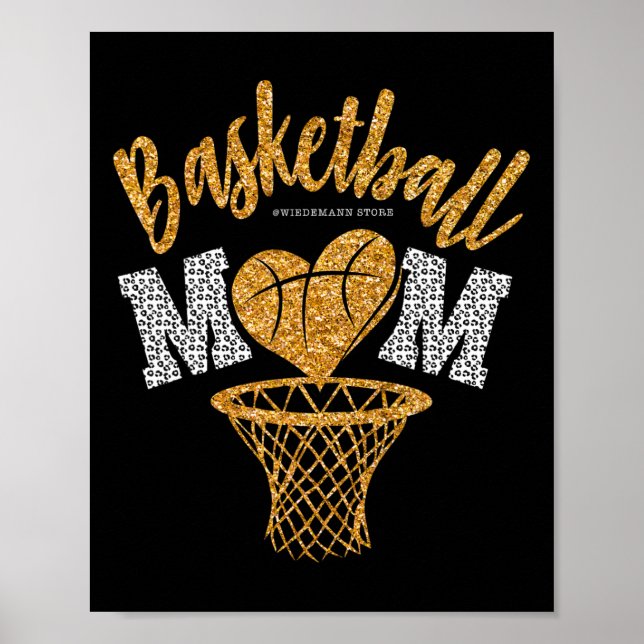 Affiche Mère de basket-ball Mère Leopard Basketball Senior (Devant)