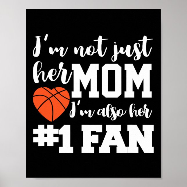 Affiche Mère de basket-ball Numéro Un Ventilateur Basket M (Devant)