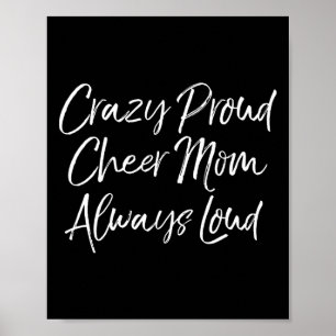 Affiche Mère de comp de cheer drôle folle de fierté T-shir