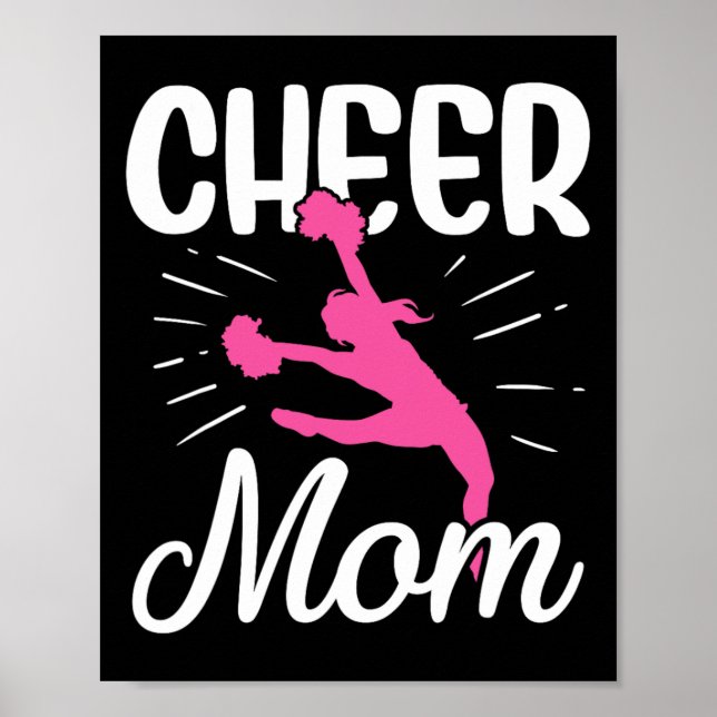 Affiche Mère de gymnaste de cheerleading féminine Équipe d (Devant)