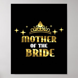 Affiche Mère De La Cool Mariée Mariage Nuptiale Fête Hen