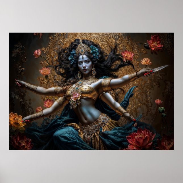 Affiche Mère de la Déesse Kali des Trois Mondes (Devant)