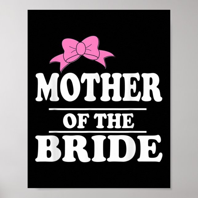 Affiche Mère De La Fête De Mariage Mariée (Devant)