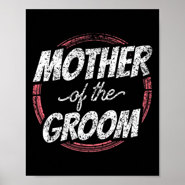 Affiche Mère De La Groom Mariage Fête Bachelor Maman Maman (Devant)