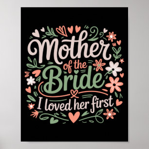 Affiche Mère de la mariée aimait la première robe florale