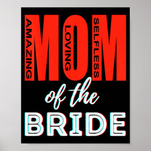 Affiche Mère de la mariée Incroyable Maman drôle Mariage a