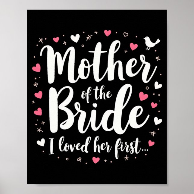 Affiche Mère de la mariée Je l'ai aimée pour son premier d (Devant)