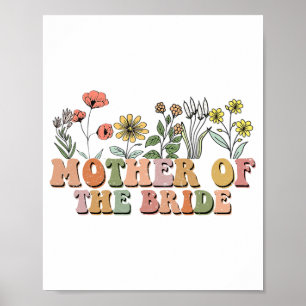 Affiche Mère De La Mariée Mère Retro Bachelorette Party W
