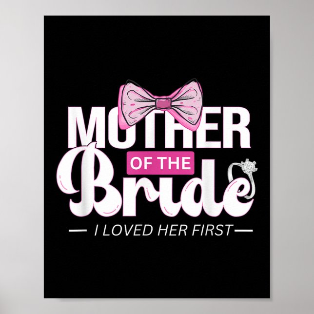 Affiche Mère De La Mariée Mob Mariage Maman Mama Mignonne  (Devant)