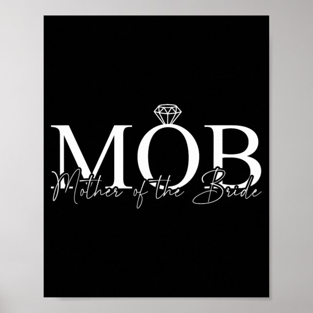 Affiche Mère De La Mariée Mob Mariage Maman Mama Mignonne  (Devant)