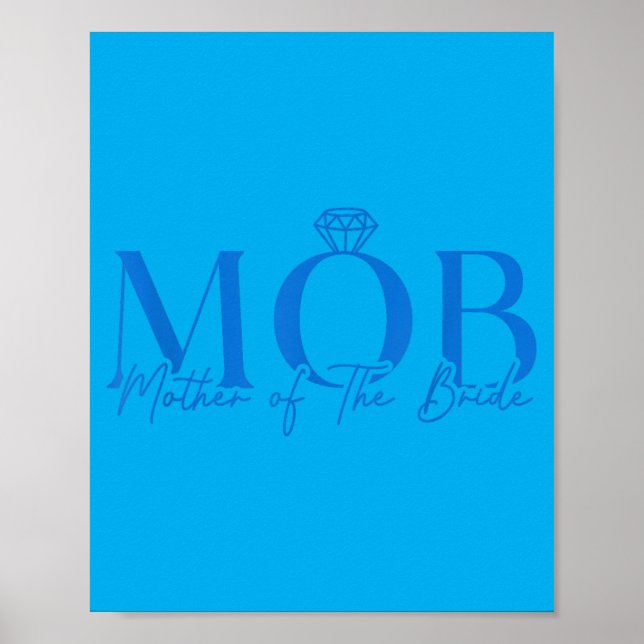 Affiche Mère de la mariée Mob Mariage Maman Maman Mignonne (Devant)