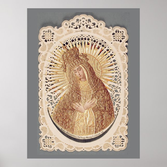 Affiche Mère de la Miséricorde Madonna dans la prière ...  (Devant)