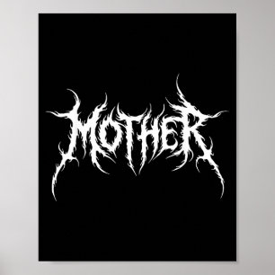Affiche Mère de métal rock amoureuse de métal maman