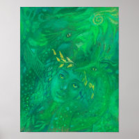 Mère des dragons Déesse Imaginaire Peinture surréa