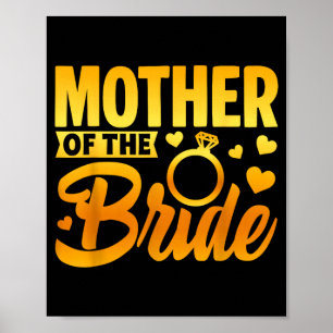 Affiche Mère drôle de la mariée amour maternel mariage