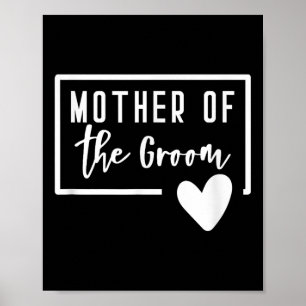 Affiche Mère Du Coeur Groom Maman Mariage Bachelorette