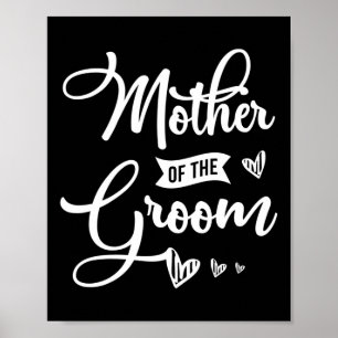 Affiche Mère Du Groom Design Pour Une Mariage Mariée Lon