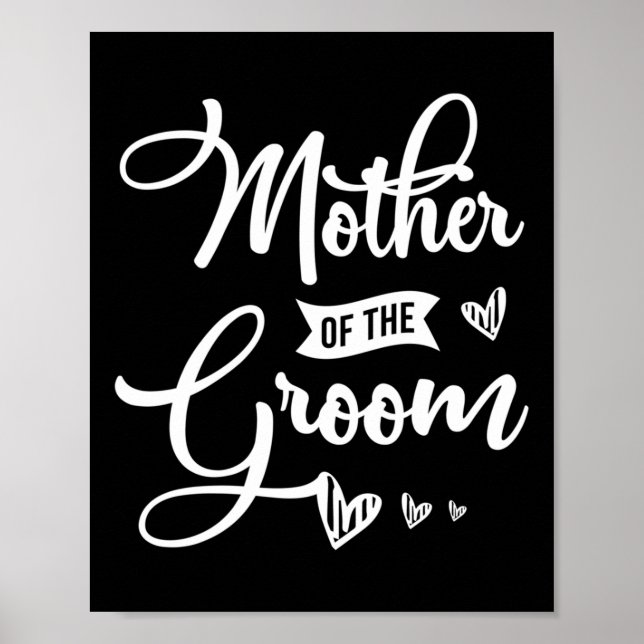 Affiche Mère Du Groom Design Pour Une Mariage Mariée Lon (Devant)