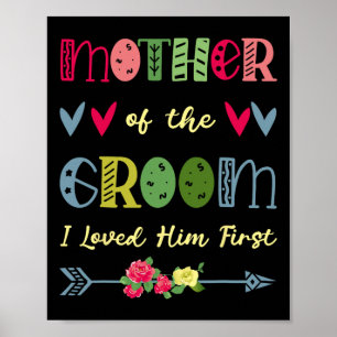 Affiche Mère Du Groom Je L'Aimais Premier Moth Mariage