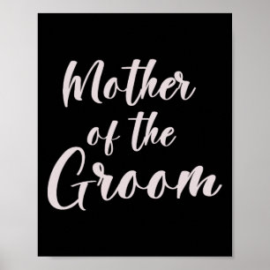 Affiche Mère Du Groom Tee Équipe Mariage De Groom Maman