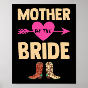 Affiche Mère Du Mariage Marié Bachelorette Cowboy Bo
