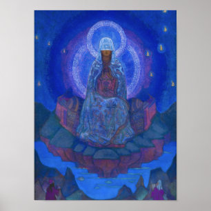 Affiche Mère du monde, 1924 par Nicholas Roerich