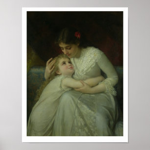 Affiche Mère et enfant (huile sur toile)