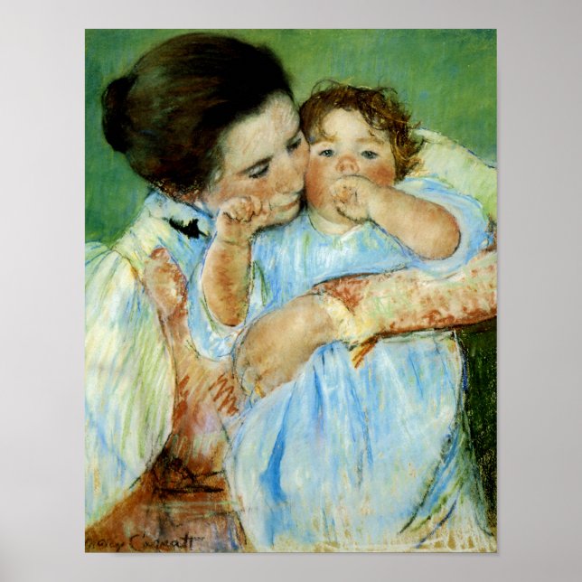 Affiche Mère et enfant par Mary Cassat (Devant)