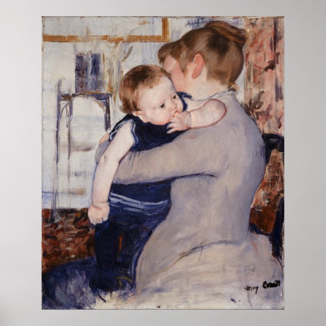 Affiche Mère et enfant par Mary Cassatt (Devant)