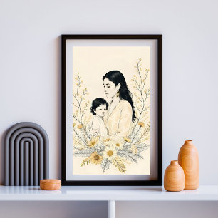 Affiche Mère et enfant X