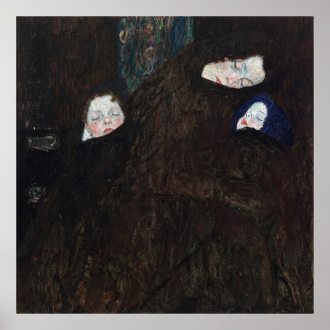 Affiche Mère et enfants par Gustav Klimt (Devant)