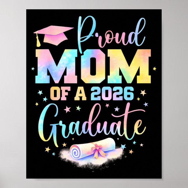 Affiche Mère fière de la promotion 2026 d'un diplômé de la (Devant)