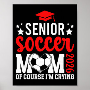 Affiche Mère fière de soccer senior 2026 Mère de senior de