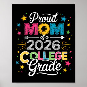 Affiche Mère fière d'un diplômé de la promotion 2026 de l'