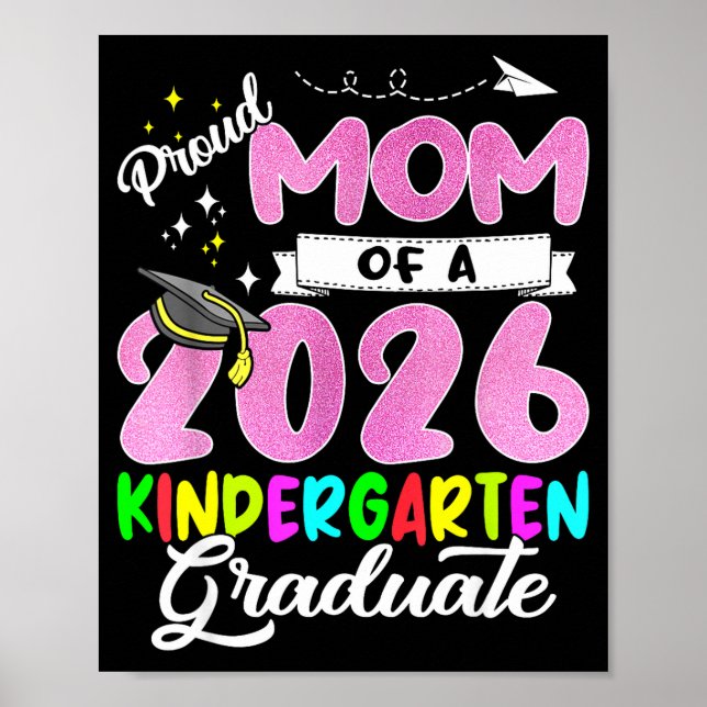 Affiche Mère fière d'une promotion 2026 de mère de 2026 (Devant)
