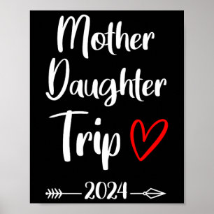 Affiche Mère Fille Voyage 2025 Famille Vacances Maman Matc