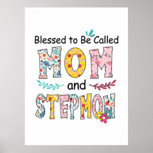 Affiche Mère Maman Et StepMom Anniversaire