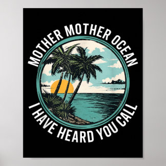 Affiche Mère Mère Océan J'ai Entendu Appel Mur Art Drôle