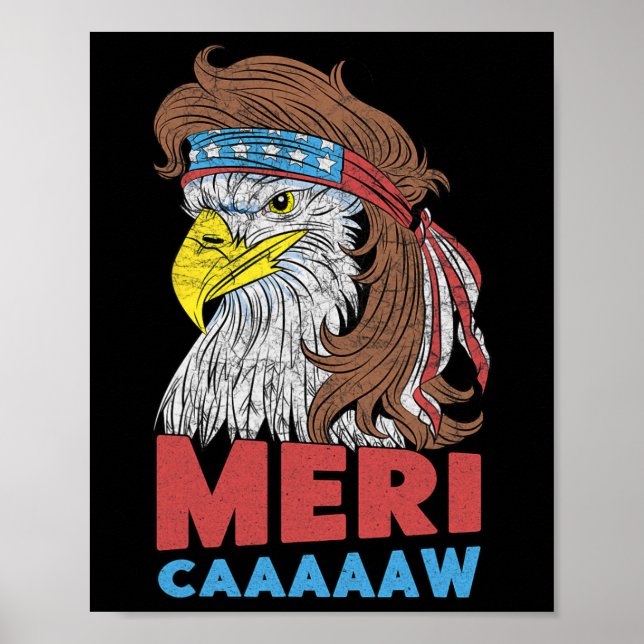 Affiche Meri-caaaaaw - Eagle Mullet 4 juillet États-Unis (Devant)