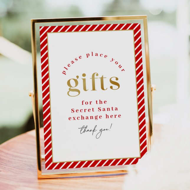 Affiche MERI Christmas Party Secret Père Noël échange de c (Créateur téléchargé)